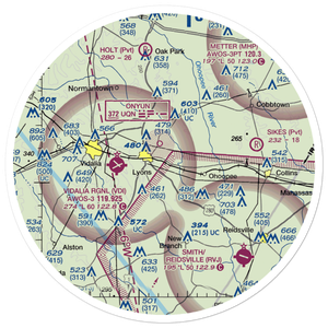 Winge Farms Airport (GE23) VFR Sectional Sticker (30 mile)