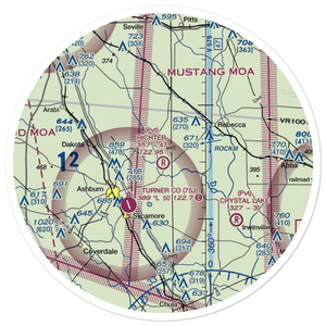 Richter Airpark (GE12) VFR Sectional Sticker (30 mile)