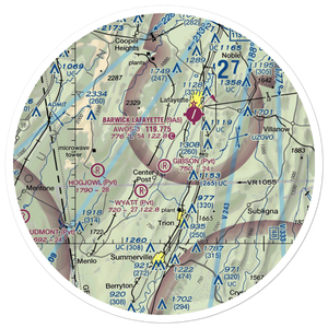 Gibson Field (GE05) VFR Sectional Sticker (30 mile)