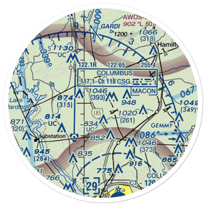 Mclendon Field (GE04) VFR Sectional Sticker (20 mile)