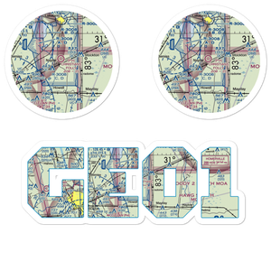Christians Folly Airport (GE01) VFR Sectional Sticker Pack