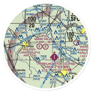 Miami Valley Farm Airport (GA99) VFR Sectional Sticker (20 mile)