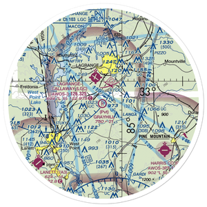 Grayhill Airport (GA98) VFR Sectional Sticker (30 mile)