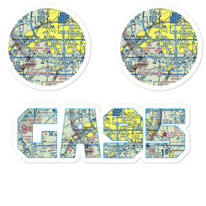 Coleman Field (GA95) VFR Sectional Sticker Pack