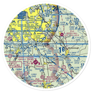 Diamond S Airport (GA89) VFR Sectional Sticker (30 mile)