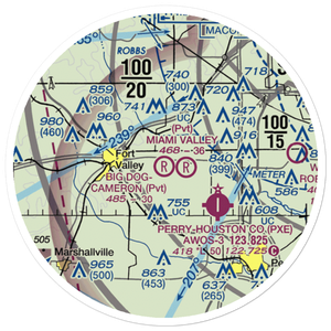 Cameron Field (GA81) VFR Sectional Sticker (20 mile)