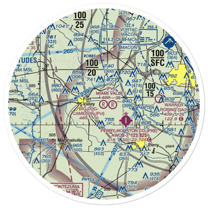Cameron Field (GA81) VFR Sectional Sticker (30 mile)
