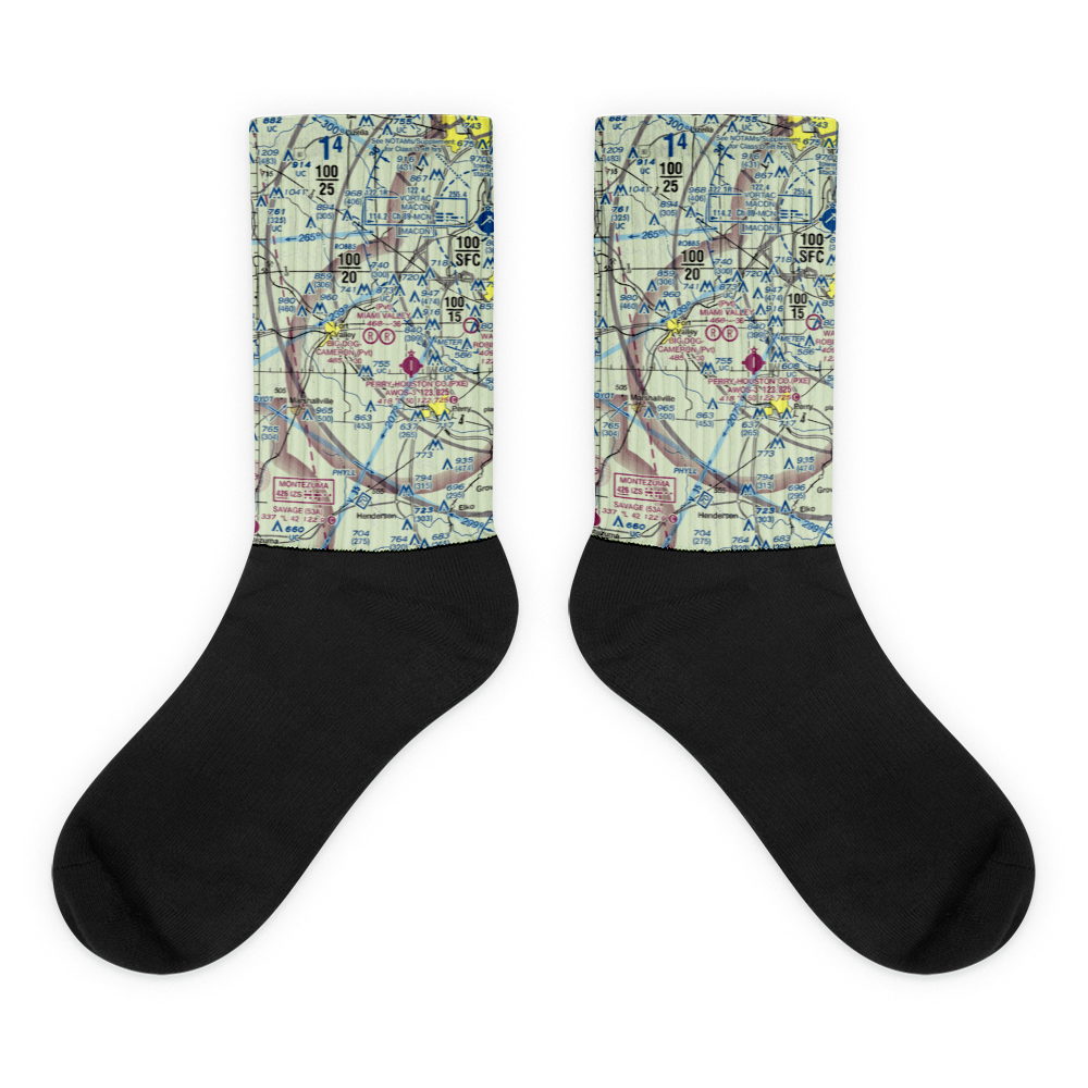 Cameron Field (GA81) VFR Sectional Socks 