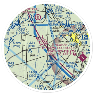 Dresden Airport (GA79) VFR Sectional Sticker (20 mile)