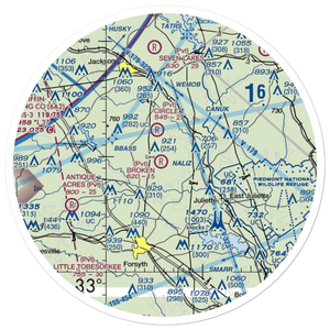 Broken Ranch Airport (GA76) VFR Sectional Sticker (30 mile)