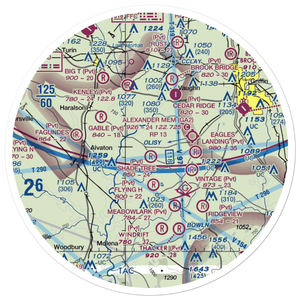 Shade Tree Airport (GA73) VFR Sectional Sticker (30 mile)