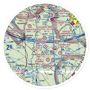 Flying 'H' Ranch Airport (GA68) VFR Sectional Sticker (30 mile)