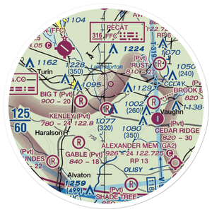 Kenley Field (GA61) VFR Sectional Sticker (20 mile)