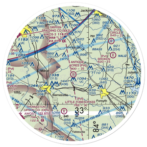 Antique Acres Airport (GA59) VFR Sectional Sticker (30 mile)