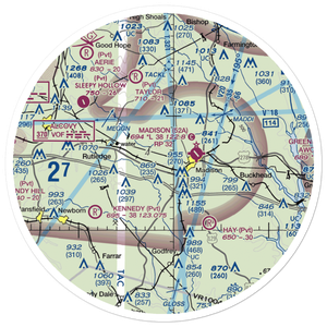 Dream Team Airport (GA50) VFR Sectional Sticker (30 mile)