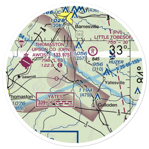 Thistle Field (GA49) VFR Sectional Sticker (20 mile)