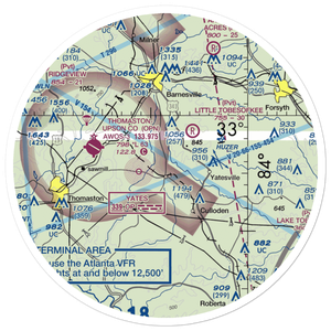 Thistle Field (GA49) VFR Sectional Sticker (30 mile)