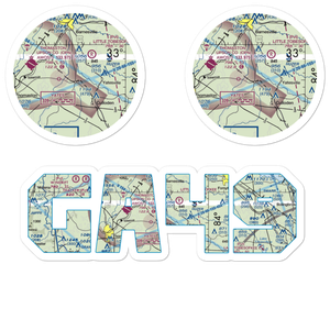 Thistle Field (GA49) VFR Sectional Sticker Pack