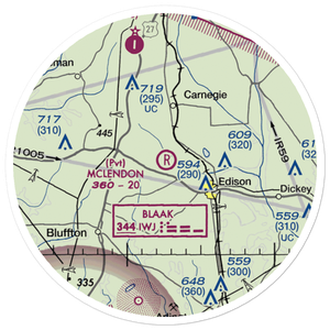Mclendon Airport (GA48) VFR Sectional Sticker (20 mile)