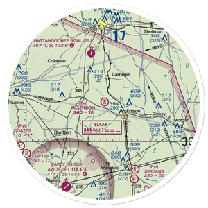 Mclendon Airport (GA48) VFR Sectional Sticker (30 mile)