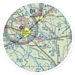 Bivins Airport (GA47) VFR Sectional Sticker (30 mile)