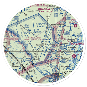 Townsend Air Strip (GA45) VFR Sectional Sticker (30 mile)