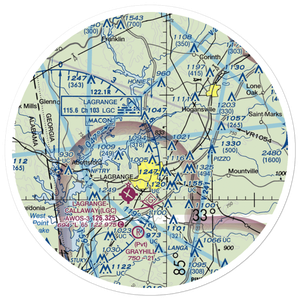 Richards Airport (GA44) VFR Sectional Sticker (30 mile)