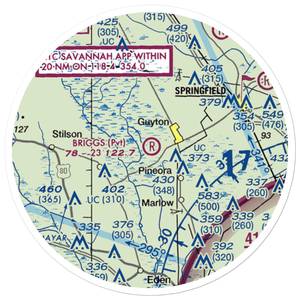 Briggs Field (GA43) VFR Sectional Sticker (20 mile)