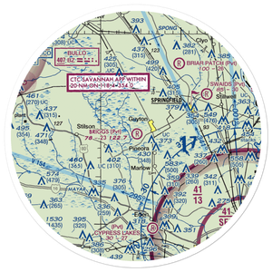 Briggs Field (GA43) VFR Sectional Sticker (30 mile)