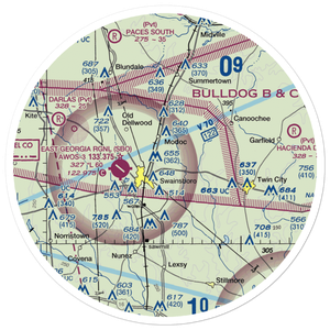 Daniels Airport (GA41) VFR Sectional Sticker (30 mile)