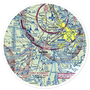 Hodges Airpark (GA39) VFR Sectional Sticker (30 mile)
