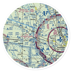 Cypress Lakes Airport (GA35) VFR Sectional Sticker (30 mile)