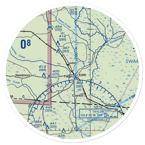 Fargo Airport (GA25) VFR Sectional Sticker (30 mile)