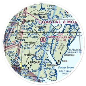 Patterson Island Airport (GA21) VFR Sectional Sticker (20 mile)