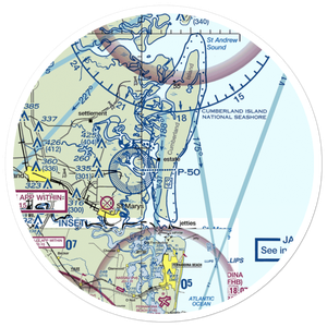 Stafford Airport (GA20) VFR Sectional Sticker (30 mile)