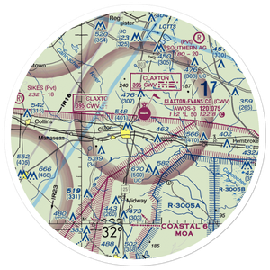Hearn Airport (GA19) VFR Sectional Sticker (30 mile)