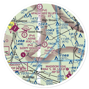 Taylor Field (GA16) VFR Sectional Sticker (20 mile)