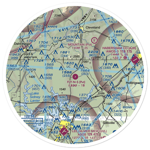 Fly-N-S Ranch Airport (GA09) VFR Sectional Sticker (30 mile)