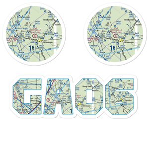Monticello Sky Ranch Airport (GA06) VFR Sectional Sticker Pack