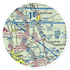 Mallards Landing Airport (GA04) VFR Sectional Sticker (20 mile)