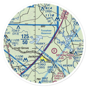 Howard Private Airport (GA02) VFR Sectional Sticker (20 mile)