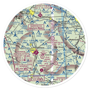 Kintail Farm Airport (GA00) VFR Sectional Sticker (30 mile)