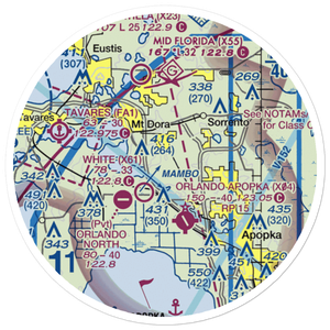 Tangerine Airport (FL97) VFR Sectional Sticker (20 mile)