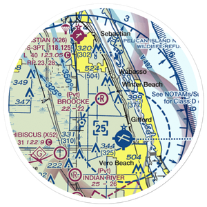 Broocke Air Patch Airport (FL95) VFR Sectional Sticker (20 mile)