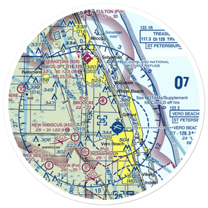 Broocke Air Patch Airport (FL95) VFR Sectional Sticker (30 mile)