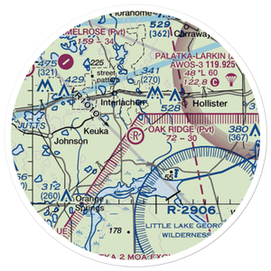 Oak Ridge Airport (FL82) VFR Sectional Sticker (20 mile)