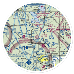 Lee Farms Airport (FL80) VFR Sectional Sticker (30 mile)