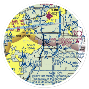 Lewis Airport (FL78) VFR Sectional Sticker (20 mile)