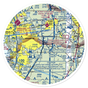 Lewis Airport (FL78) VFR Sectional Sticker (30 mile)