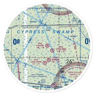 Calusa Ranch Airport (FL77) VFR Sectional Sticker (30 mile)